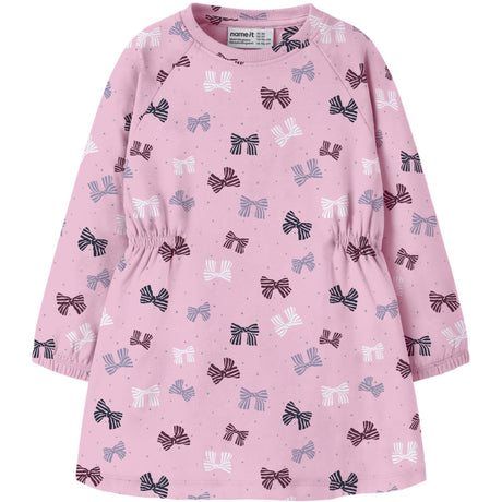 Name It Cherry Blossom Nmfolini Ls Swe Dress Bru Pb