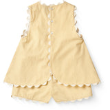 COPENHAGEN COLORS Pale Yellow Comb. Deco Top & Shorts Set