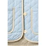 COPENHAGEN COLORS Lt. Blue Comb. Quilted Vest