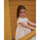 COPENHAGEN COLORS Dusty Rose Comb. Smock Dress W. Emb.