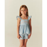 COPENHAGEN COLORS Lt. Blue Comb. Summer Set W. Emb.