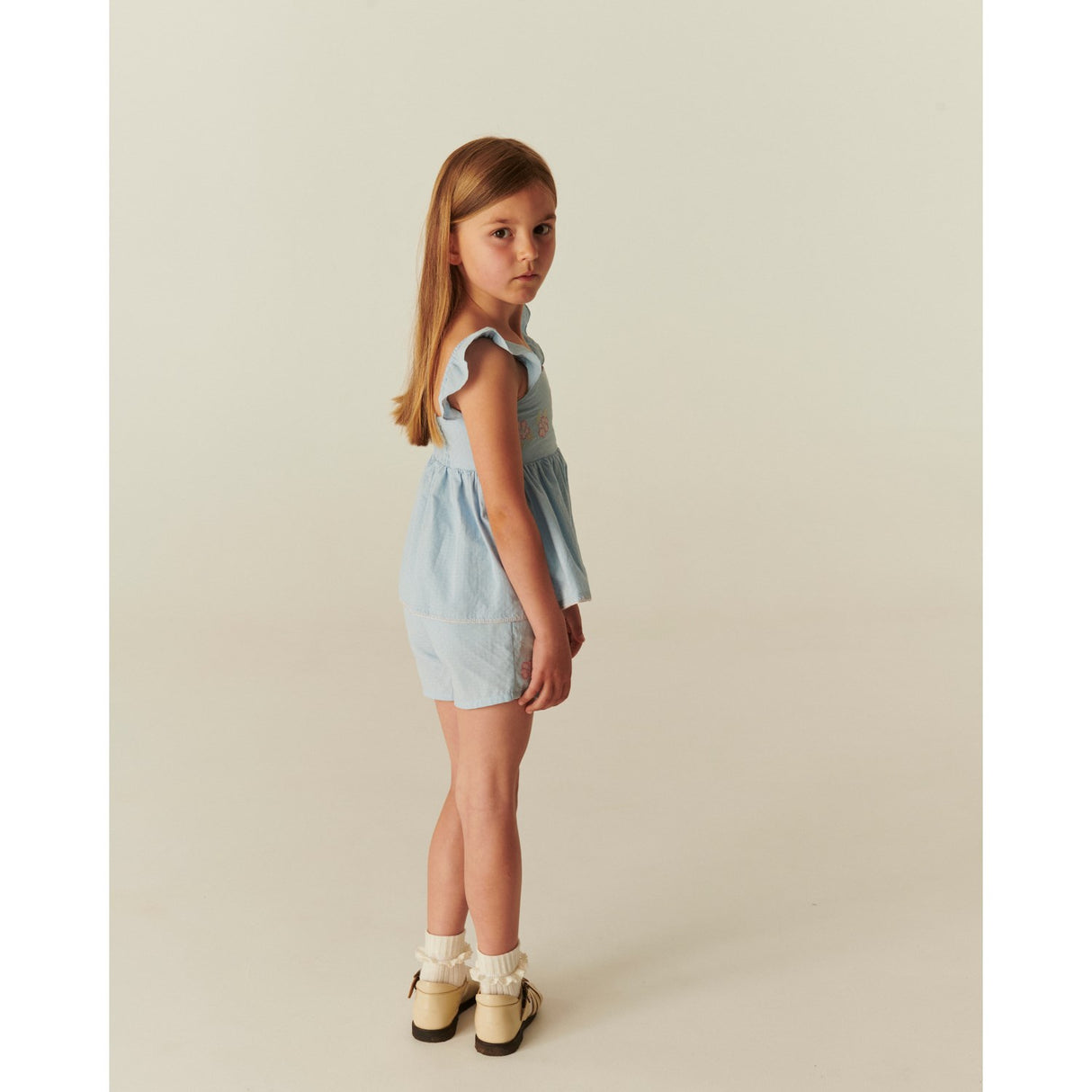 COPENHAGEN COLORS Lt. Blue Comb. Summer Set W. Emb.