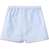 COPENHAGEN COLORS Sky Blue W Cream Stripe Seersucker Deco Set