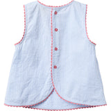 COPENHAGEN COLORS Sky Blue W Cream Stripe Seersucker Deco Set