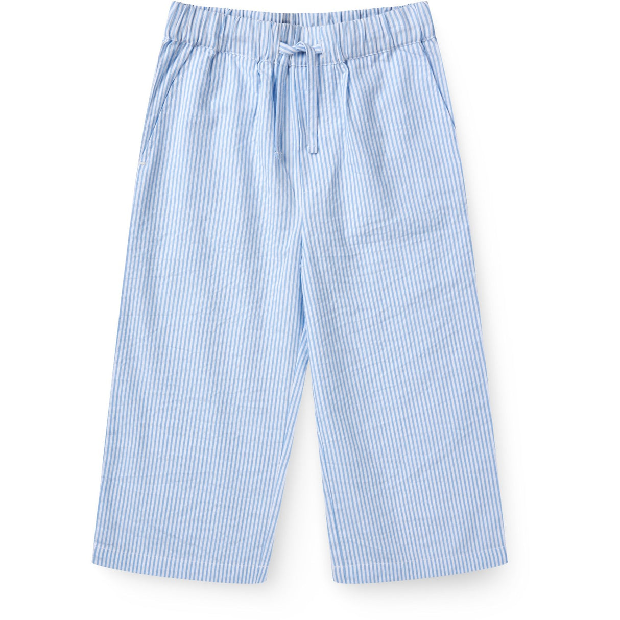 COPENHAGEN COLORS Sky Blue W Cream Stripe Seersucker Pajama Pants