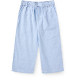 COPENHAGEN COLORS Sky Blue W Cream Stripe Seersucker Pajama Pants