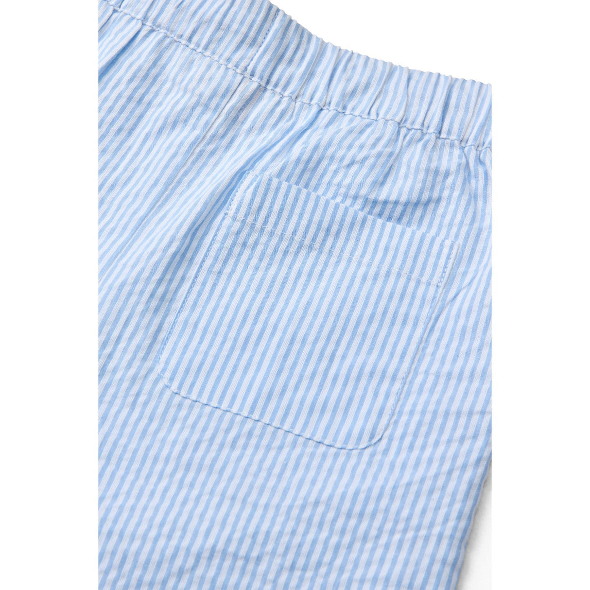 COPENHAGEN COLORS Sky Blue W Cream Stripe Seersucker Pajama Pants