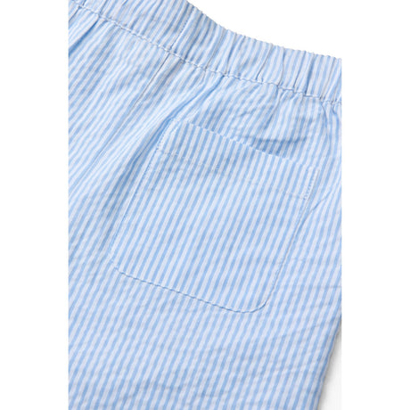 COPENHAGEN COLORS Sky Blue W Cream Stripe Seersucker Pajama Pants
