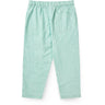 COPENHAGEN COLORS Sharp Green W Cream Stripe Seersucker Pants