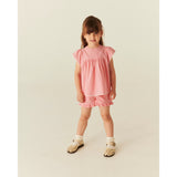 COPENHAGEN COLORS Pink Comb. Blouse W. Contrast Piping