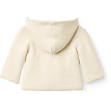 COPENHAGEN COLORS Cream W Beige Cotton Baby Jacket W. Hood