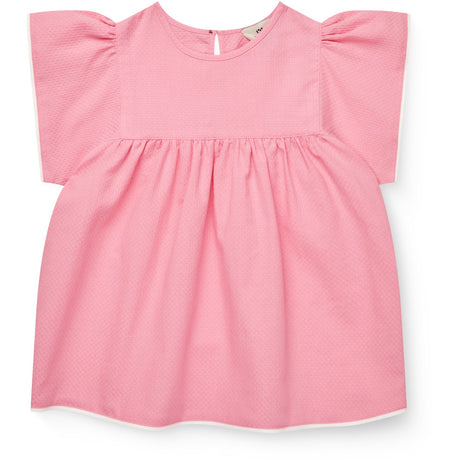 COPENHAGEN COLORS Pink Comb. Blouse W. Contrast Piping