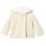 COPENHAGEN COLORS Cream W Beige Cotton Baby Jacket W. Hood