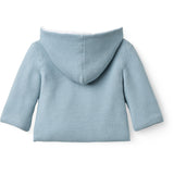 COPENHAGEN COLORS Dusty Blue W Cream Cotton Baby Jacket W. Hood
