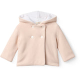 COPENHAGEN COLORS Soft Pink W Cream Cotton Baby Jacket W. Hood