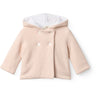 COPENHAGEN COLORS Soft Pink W Cream Cotton Baby Jacket W. Hood