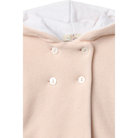 COPENHAGEN COLORS Soft Pink W Cream Cotton Baby Jacket W. Hood