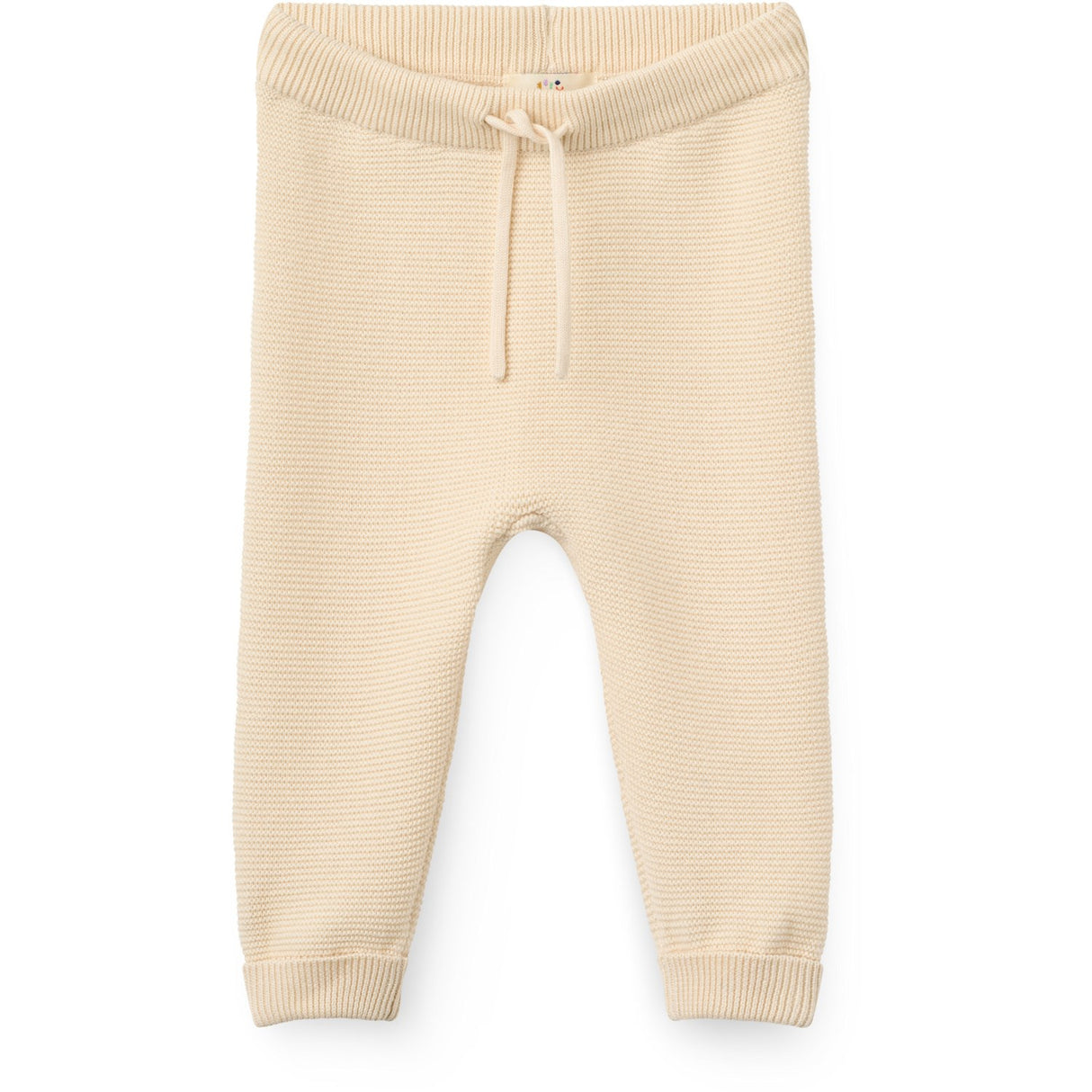 COPENHAGEN COLORS Cream Cotton Baby Leggings