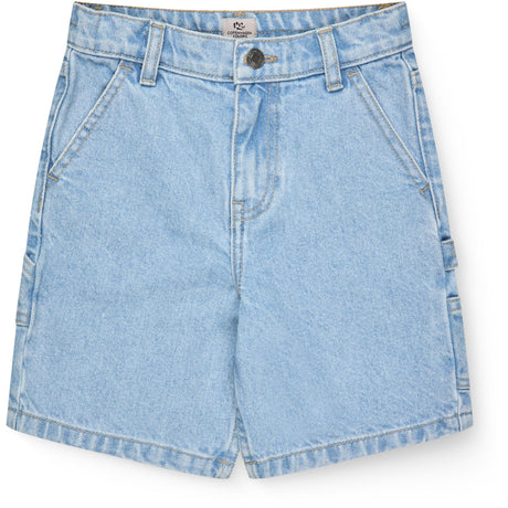 COPENHAGEN COLORS Lt Blue Indigo Washed Denim Cargo Shorts