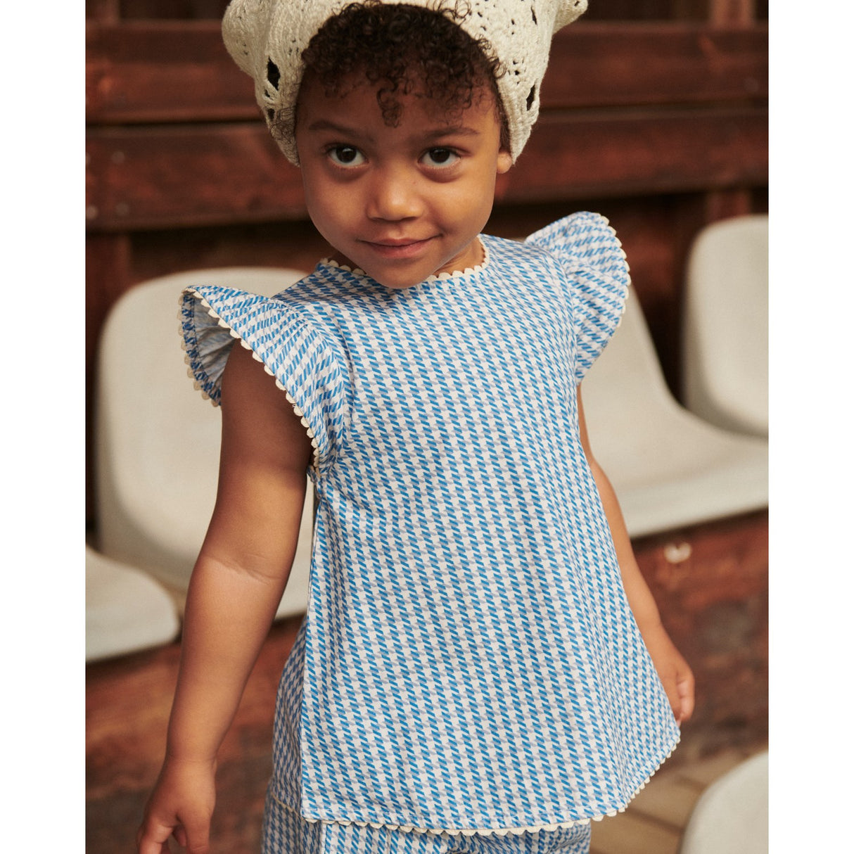 COPENHAGEN COLORS Blue Houndstooth Mini Houndstooth Deco Set