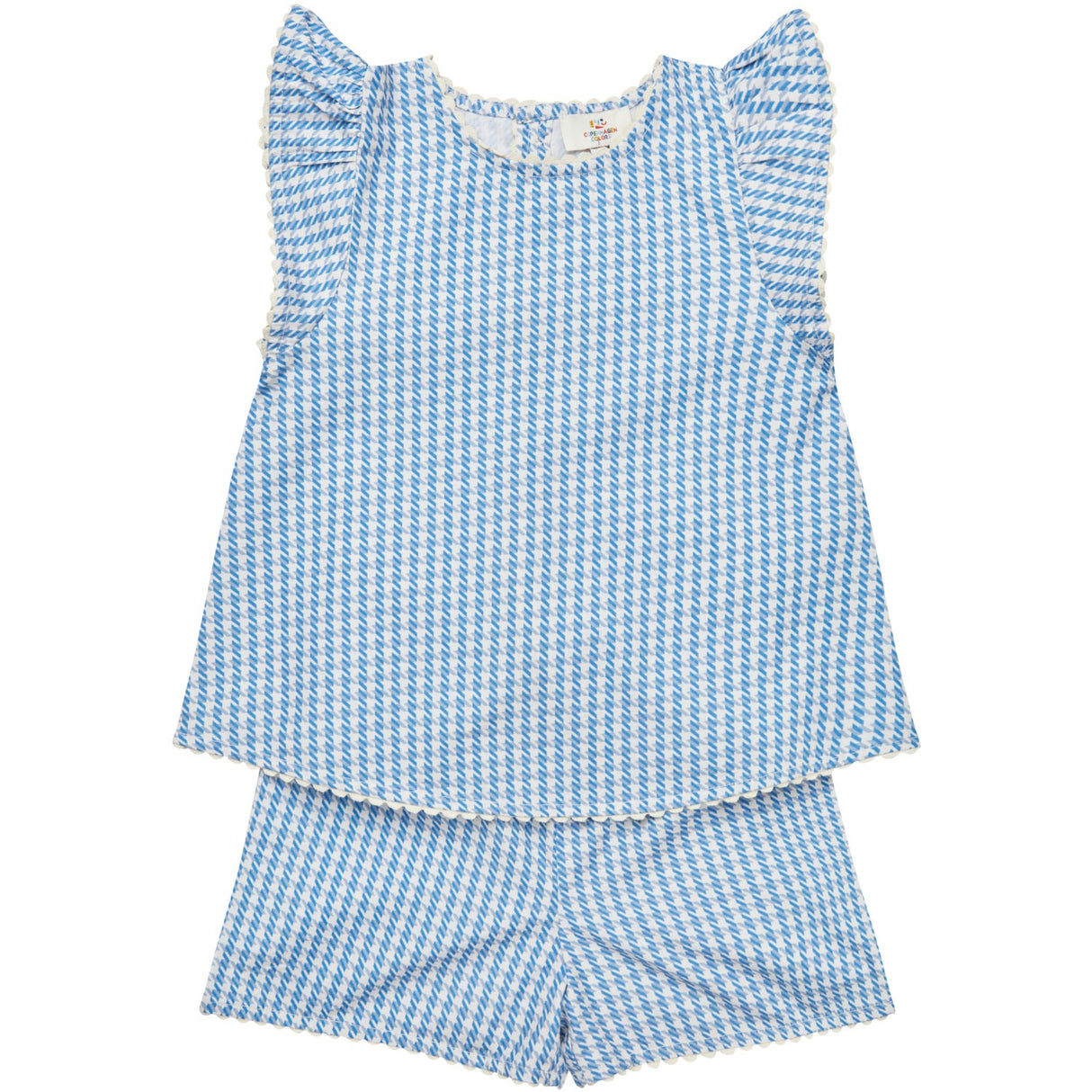 COPENHAGEN COLORS Blue Houndstooth Mini Houndstooth Deco Set