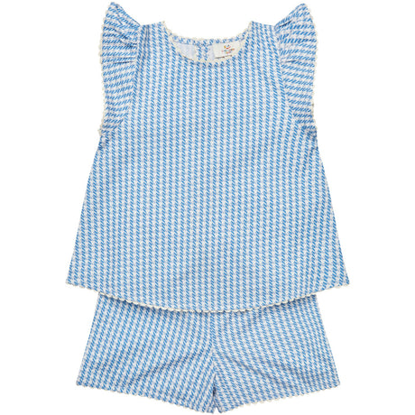 COPENHAGEN COLORS Blue Houndstooth Mini Houndstooth Deco Set