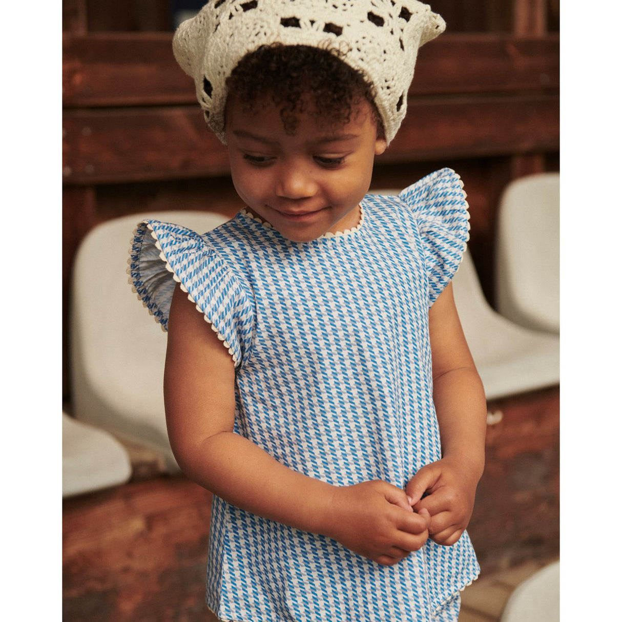 COPENHAGEN COLORS Blue Houndstooth Mini Houndstooth Deco Set