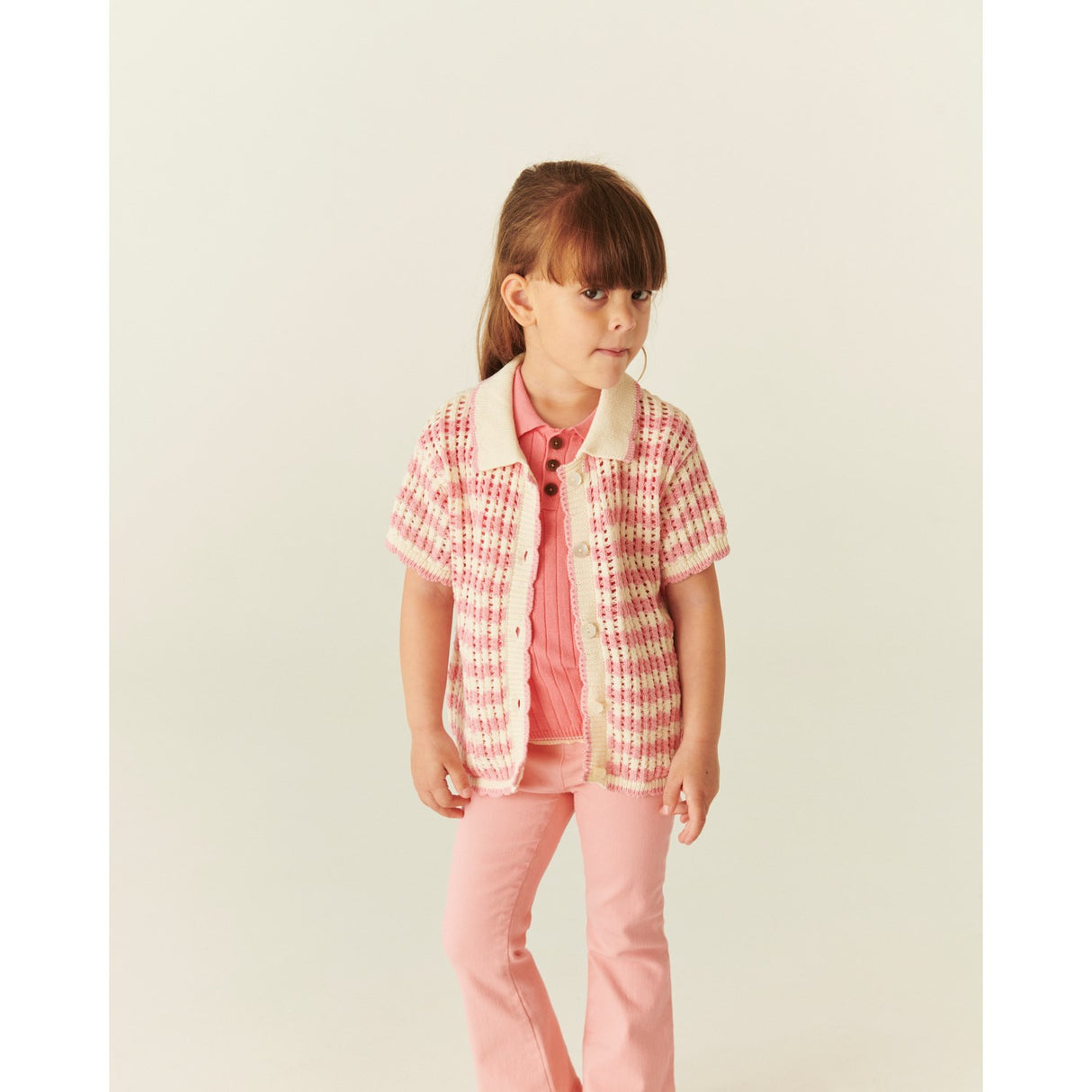COPENHAGEN COLORS Pink Jeggings Solid W. Flare