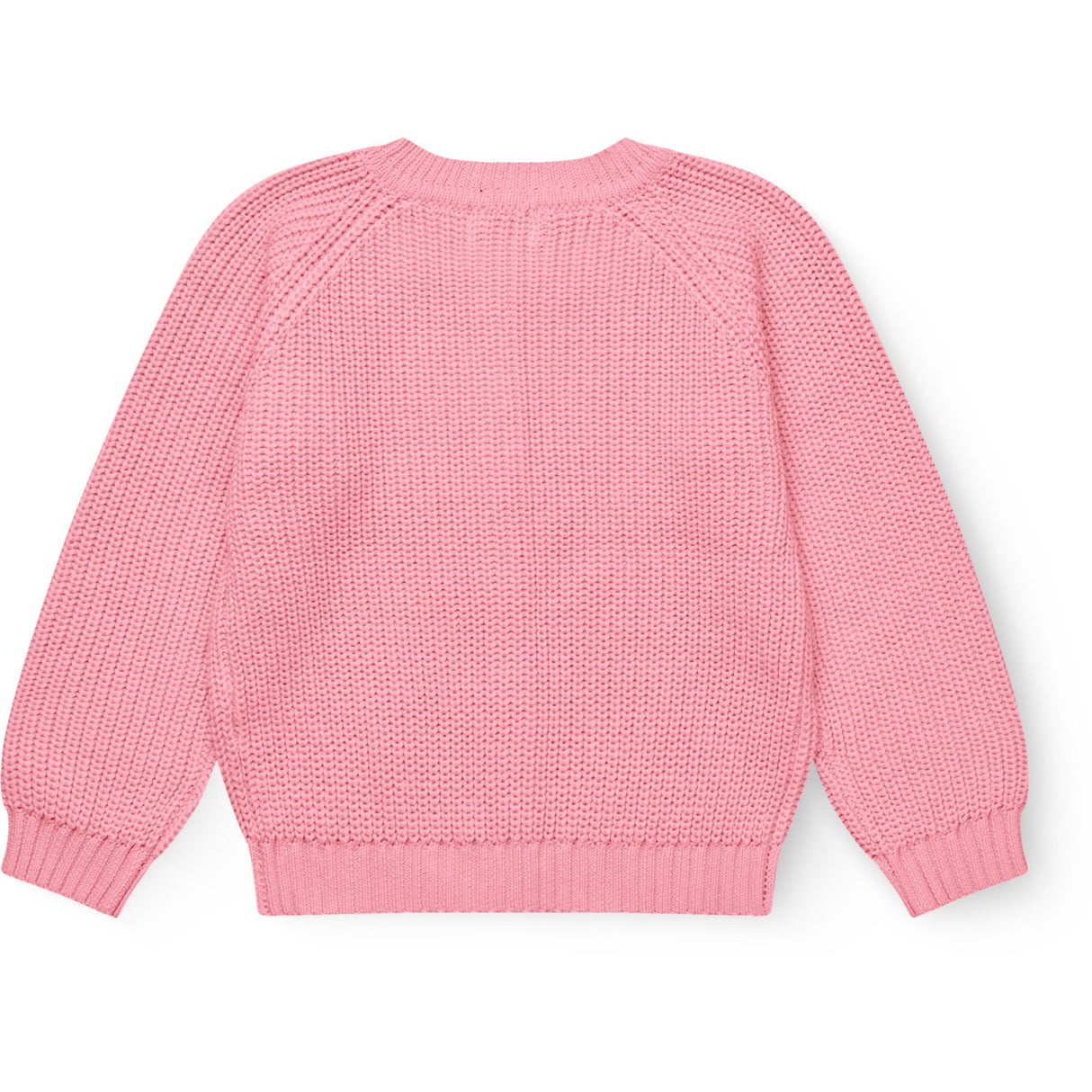 COPENHAGEN COLORS Pink Knitted Classic Rib Cardigan