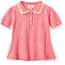 COPENHAGEN COLORS Pink Comb. Knitted Peplum Blouse