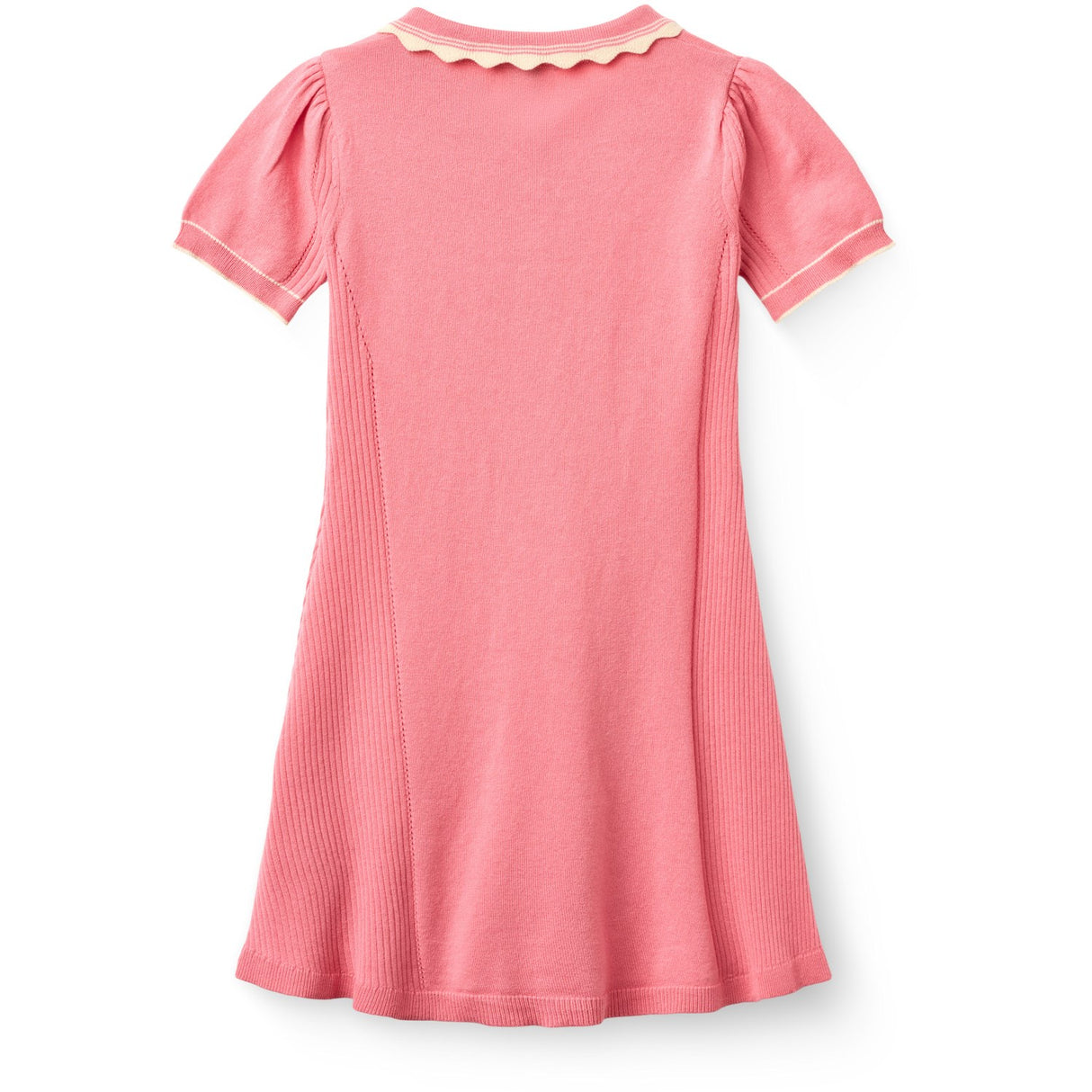 COPENHAGEN COLORS Pink Comb. Knitted Peplum Dress