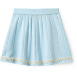 COPENHAGEN COLORS Ice Blue/Cream Comb. Knitted Tennis Skirt