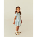 COPENHAGEN COLORS Ice Blue/Cream Comb. Knitted Tennis Skirt