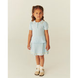 COPENHAGEN COLORS Ice Blue/Cream Comb. Knitted Tennis Skirt