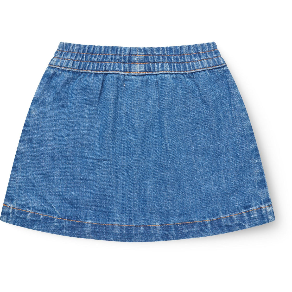 COPENHAGEN COLORS Indigo Blue Washed Organic Pocket Skirt