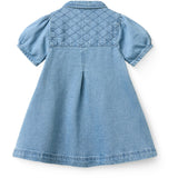 COPENHAGEN COLORS Lt. Washed Blue Quilt Organic Quilted Denim Dress