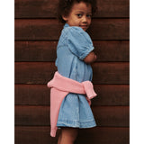 COPENHAGEN COLORS Lt. Washed Blue Quilt Organic Quilted Denim Dress