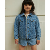 COPENHAGEN COLORS Lt. Washed Blue Quilt Organic Quilted Denim Jacket