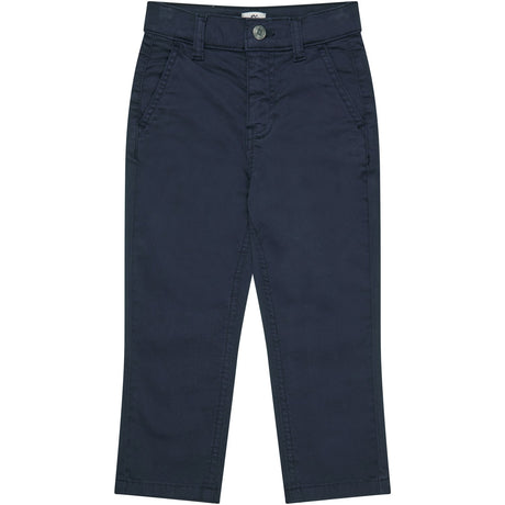 COPENHAGEN COLORS Navy Silky Twill Chinos Slim - With Stretch