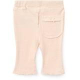 COPENHAGEN COLORS Dusty Rose Stripe Stripe Modal Rib Flare Pant W. Picot & Bow