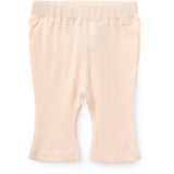 COPENHAGEN COLORS Dusty Rose Stripe Stripe Modal Rib Flare Pant W. Picot & Bow