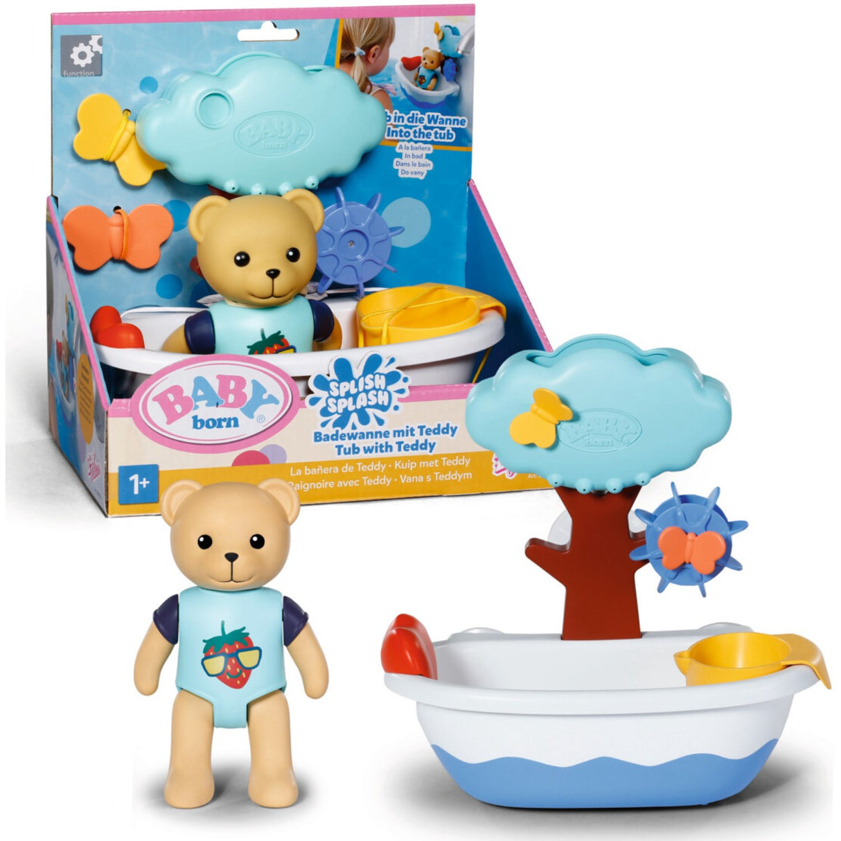 BABY Born Splish Splash Tub With Teddy