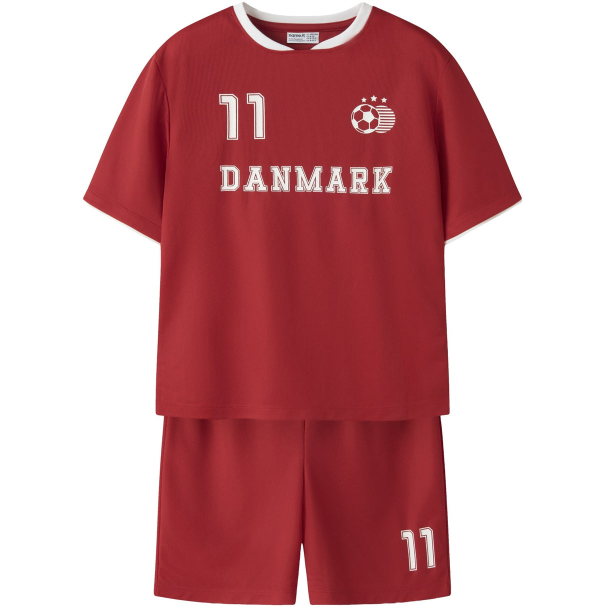 Name It True Red Nknhiteam Short Set