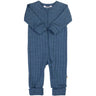Joha Blue Melange Onesie 2-in-1 M. Fødder