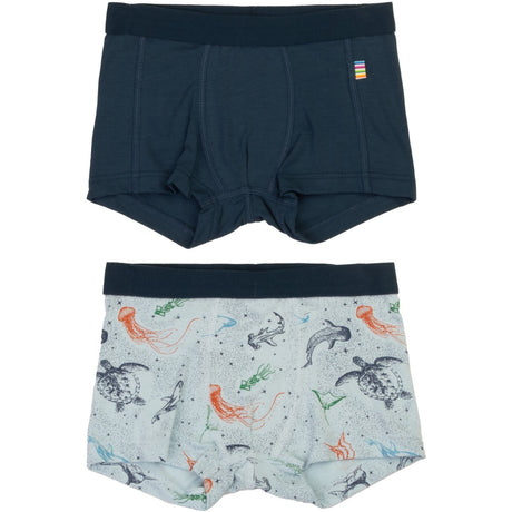 Joha Blue Boxer Shorts - 2 Pack