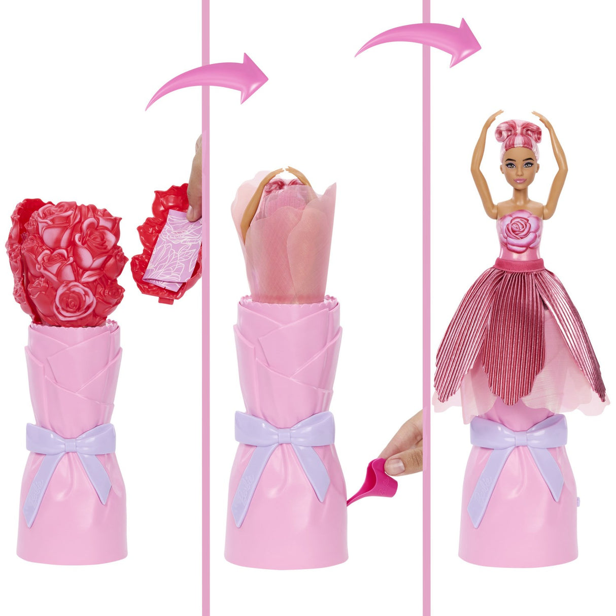 Barbie® Flower Reveal Rød Rose