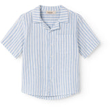 MarMar Cotton Linen Surf Blue Stripe Tage Shirt