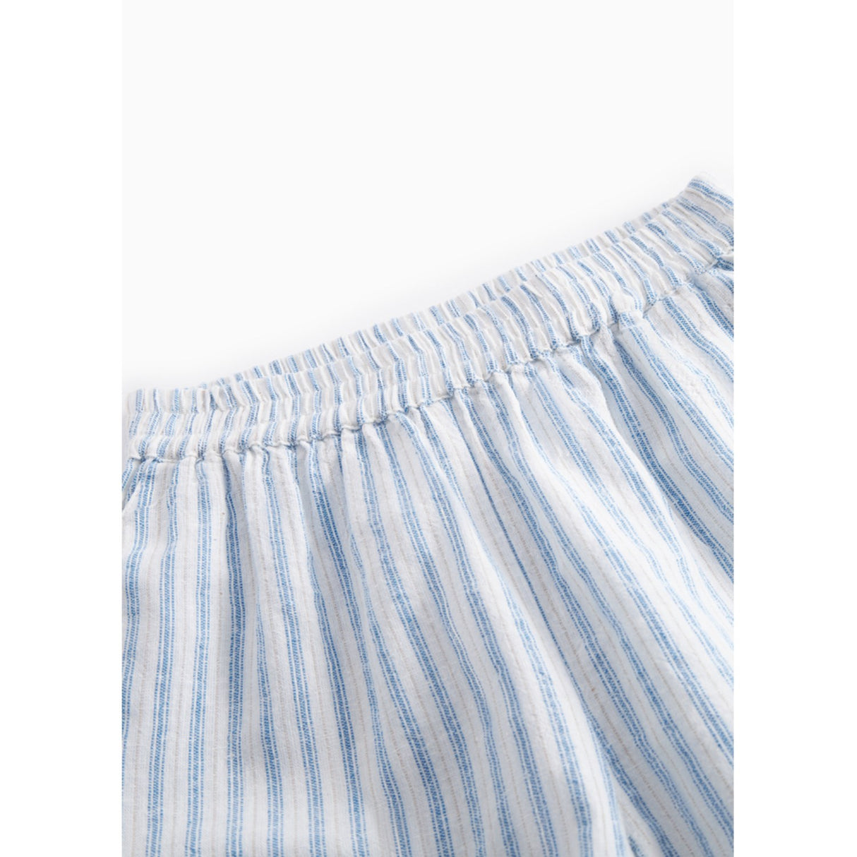 MarMar Cotton Linen Surf Blue Stripe Pinon Shorts