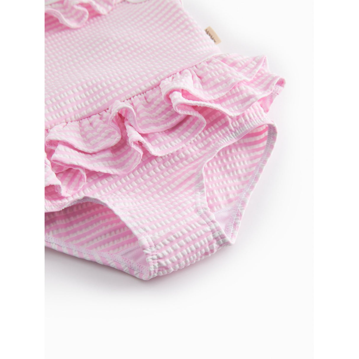 MarMar Seersucker Swim Pink Stripe Swinnie Bathing Suit