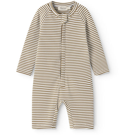 MarMar Seersucker Swim Dark Bronze Stripe Swal Suit